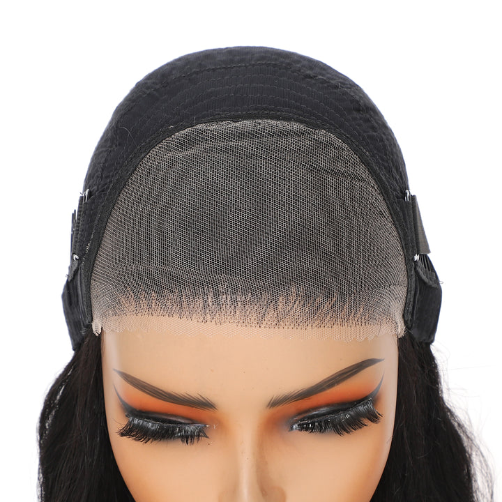 Deep Wave 7x5 Lace Glueless Wig Human Hair Pre Cut Lace Closure Ready To Wear Deep Wave Wig For Women