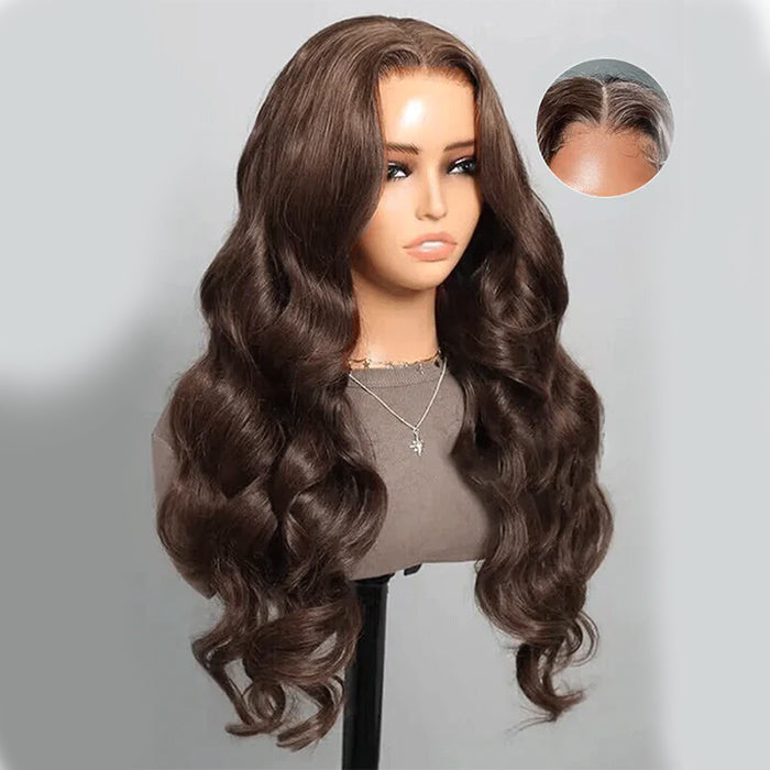 Lumiere Hair Color Chocolate Brown Body Wave 4x4 & 5x5  Pre-cut Lace Ready To Go Glueless Wigs Human Hair Wigs