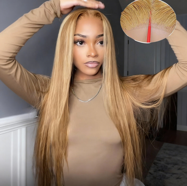 [Glueless Wig] Highlight #P16/27 Body Wave 4x4 & 5x5 HD Lace  Pre-cut Easy To Wear Glueless Wigs  Human Hair Wigs