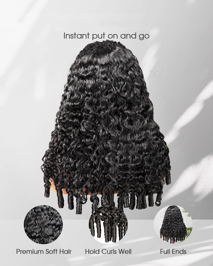 [Glueless Wig] Lumiere Hair Ready To Go Burmese Curly Glueless HD 6X4 Pre-cut  Lace Closure 100% Human Hair Wig