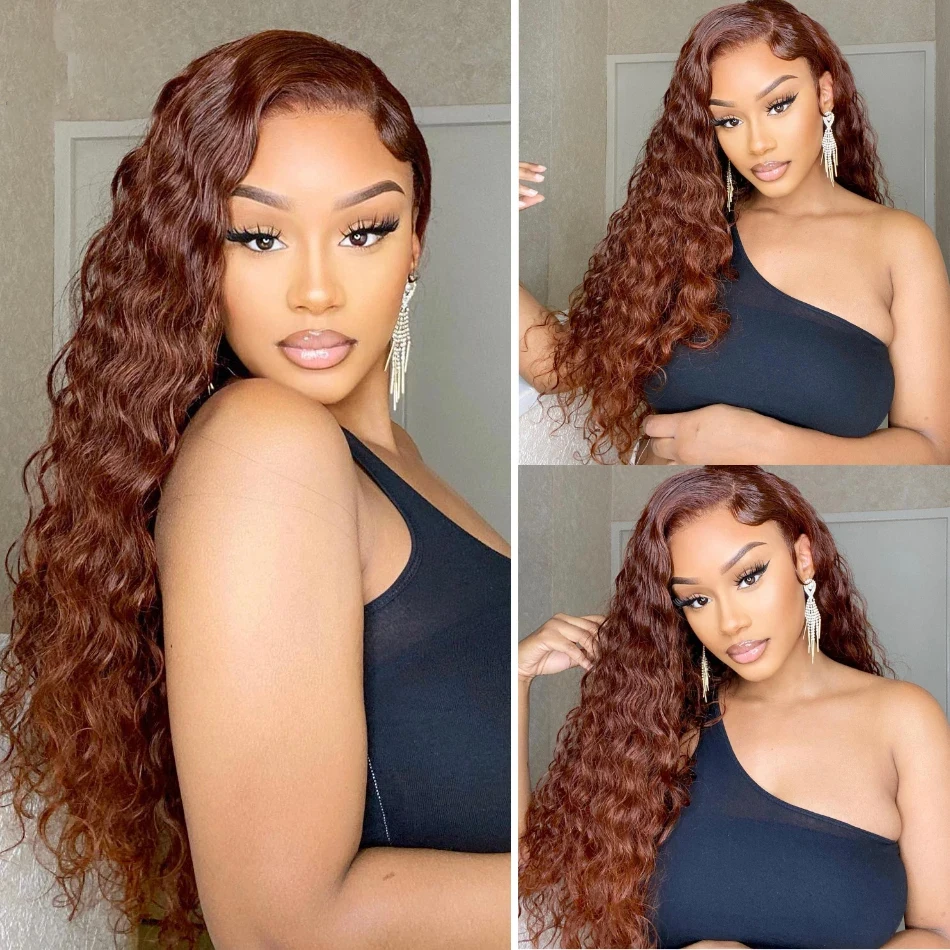 Highlight P4/30 Water Wave 4x4 Lace Closure une pièce pour femme noire