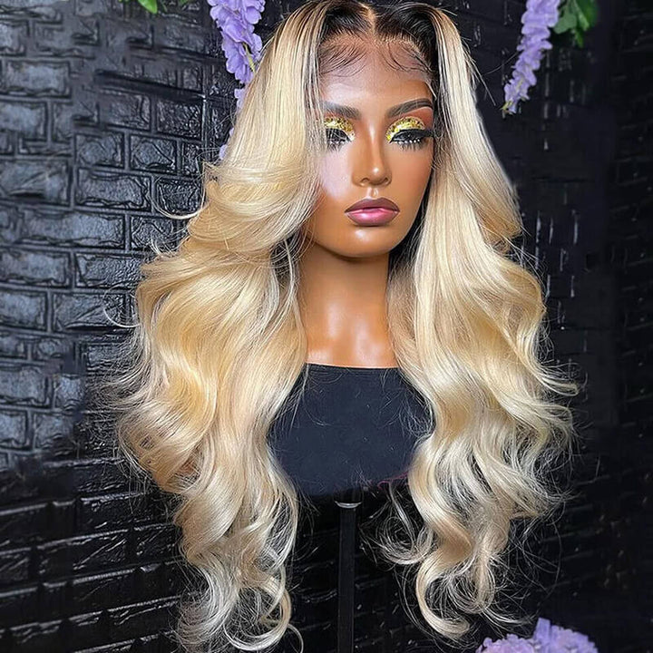 Lâche Deep Wave HD Transparnet Lace Frontal Perruques de Cheveux Humains pour les Femmes Noires 