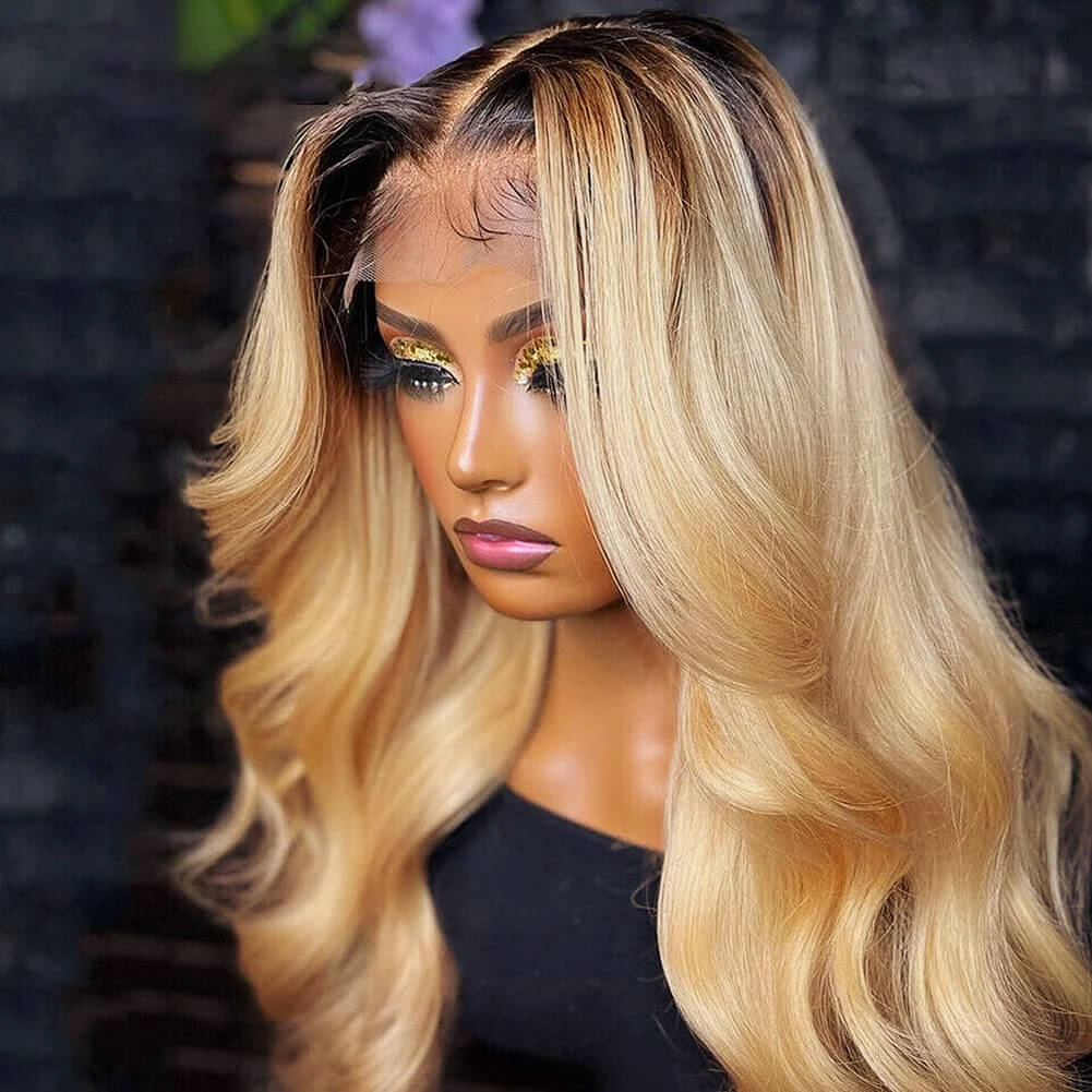 Lâche Deep Wave HD Transparnet Lace Frontal Perruques de Cheveux Humains pour les Femmes Noires 