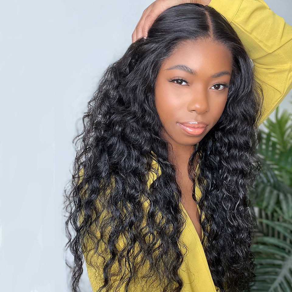 Wear &amp; Go Glueless Loose Deep Wave Lace Frontal Wig 13x4 HD Lace Front Wigs