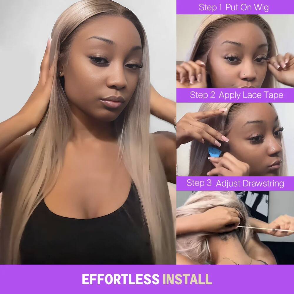 Lâche Deep Wave HD Transparnet Lace Frontal Perruques de Cheveux Humains pour les Femmes Noires 