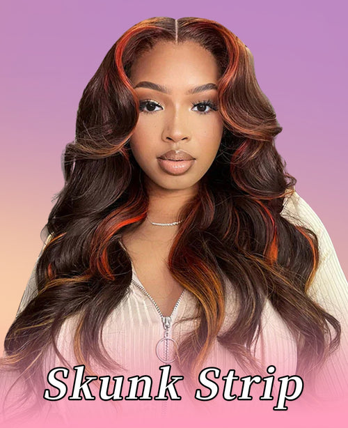Skunk Stripe Wigs