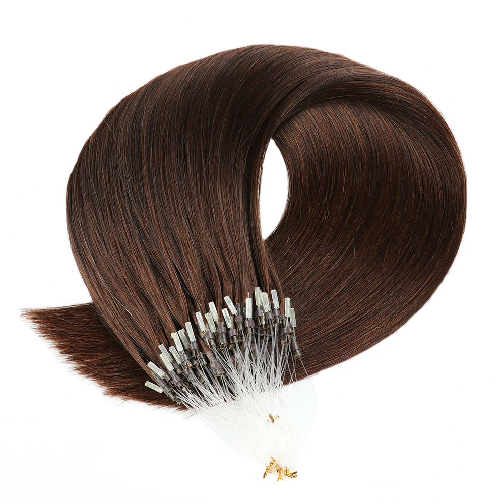 Color Hair #4 Tape In Hair Extensions Cheveux Raides Vierges Humains 20 pcs/1pack 100% Cheveux Humains 