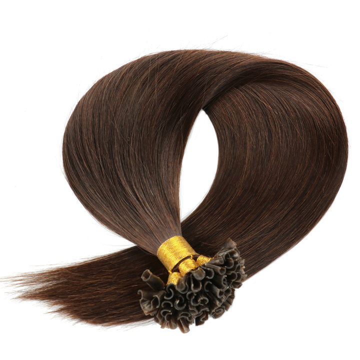 Color Hair #4 Tape In Hair Extensions Cheveux Raides Vierges Humains 20 pcs/1pack 100% Cheveux Humains 