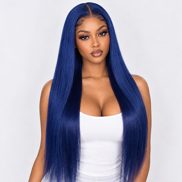 #350 Ginger Straight HD Transparent Lace Front Wigs Pour Femmes Cheveux Humains 