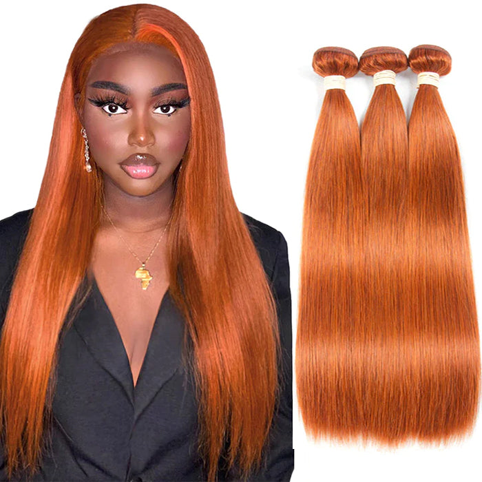 lumiere #350 Straight 3 Bundles 100% Virgin Human Hair Extension