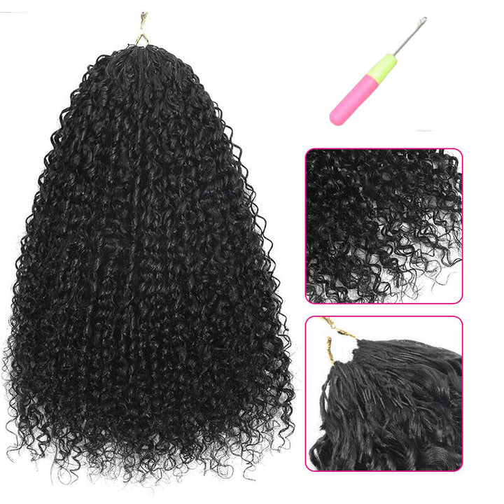 Lumiere Kinky Curly Feather Crochet Human Hair Natural Boho Braids Miracle Ready Time-Saving Pre-Separated