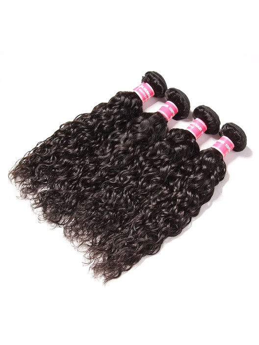 lumiere Malaysian Water Wave 4 Bundles Extension de cheveux humains vierges 8-40 pouces 