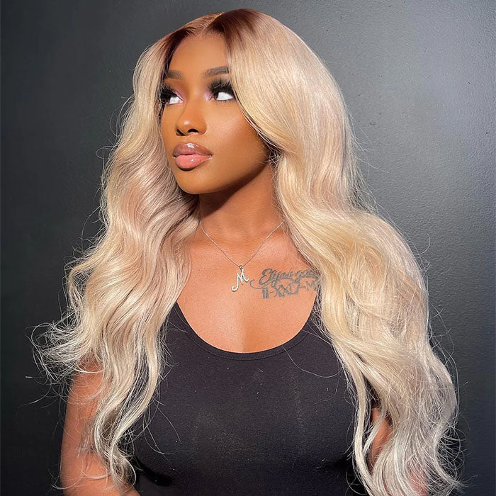 Lâche Deep Wave HD Transparnet Lace Frontal Perruques de Cheveux Humains pour les Femmes Noires 