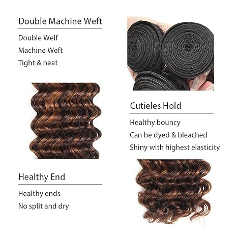 lumiere Hair 2 Bundles Kinky Curly Virgin Extensions de Cheveux Humains 