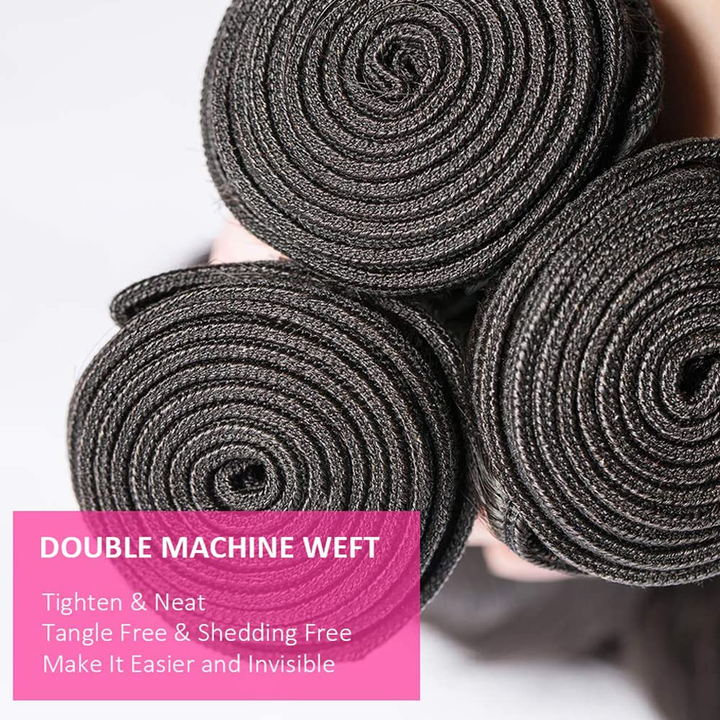 Lumiere 15A Loose Wave 4 Bundles 100% Human Hair Extensions Bundles
