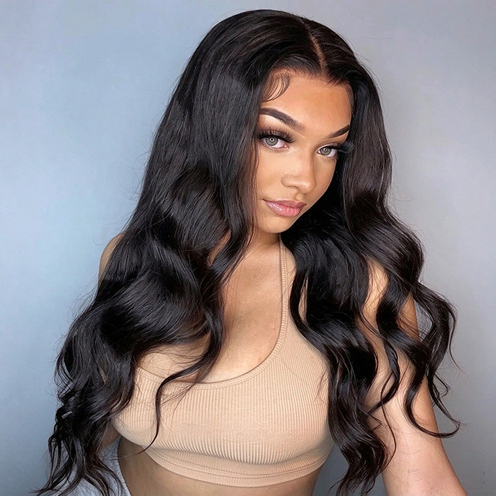 🔥$149 For 2 Wigs | 13×4 Body Wave Lace Front Human Hair Wigs, 22Inch Natural Black +24Inch P4/27 Highlight (Ship In 24Hours)