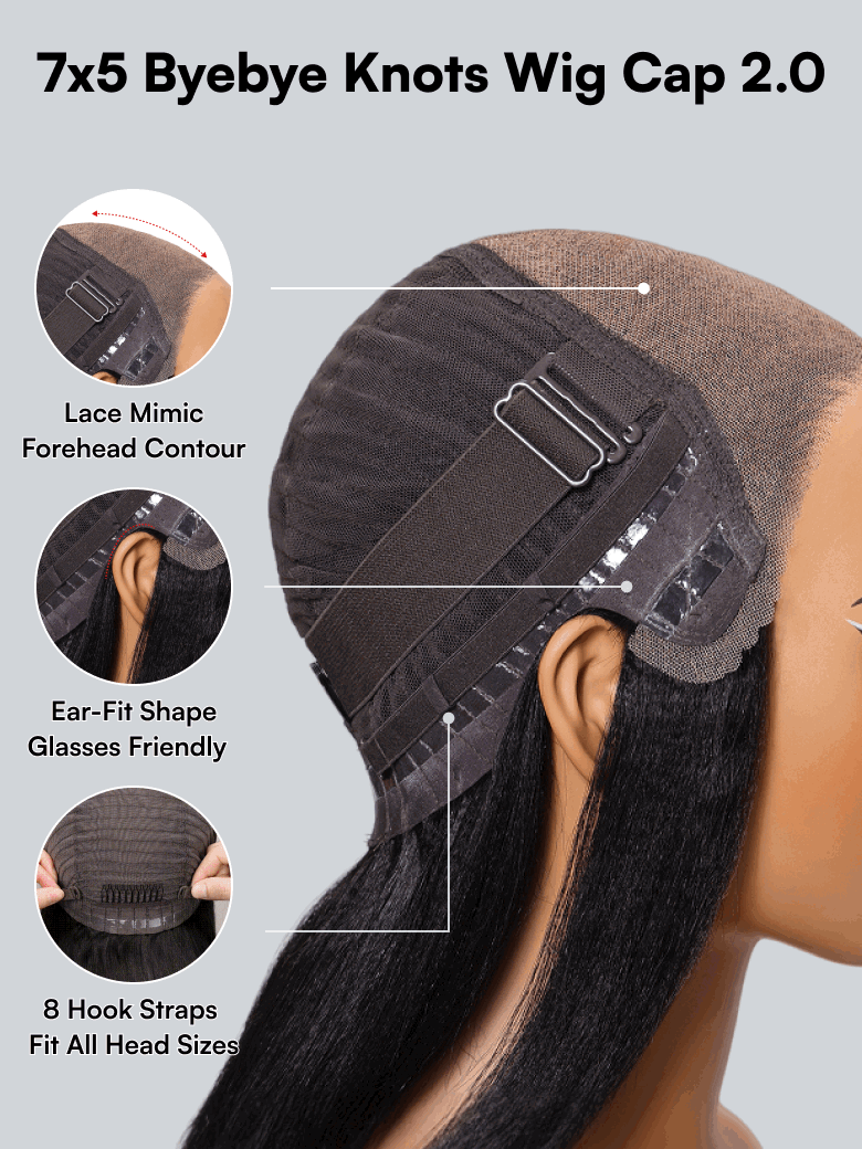 [Glueless Wig] Lumiere  7x5 Glueless Lace Kinky Curly Put on and Go Human Hair Wigs Bye Bye Knots Wig