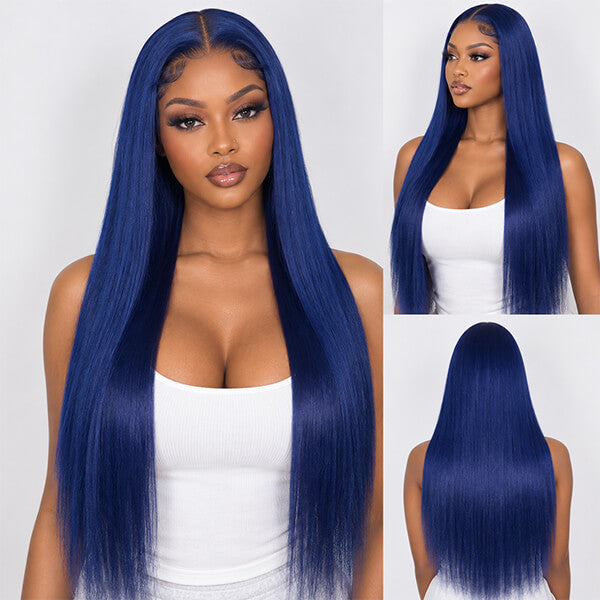 #350 Ginger Straight HD Transparent Lace Front Wigs Pour Femmes Cheveux Humains 
