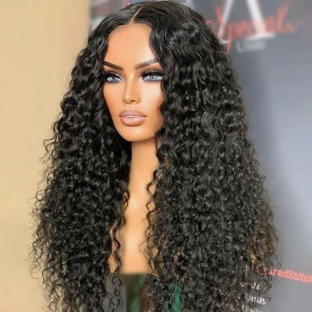 Lumiere 7x5 Pre Cut Lace Ready To Go Wigs Water Wave Human Hair Wig PrePlucked Glueless Wig Ready To Wear