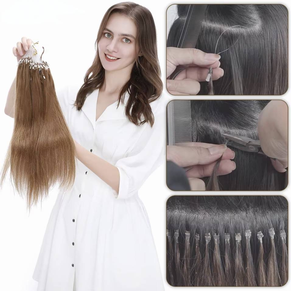 Color Hair #4 Tape In Hair Extensions Cheveux Raides Vierges Humains 20 pcs/1pack 100% Cheveux Humains 