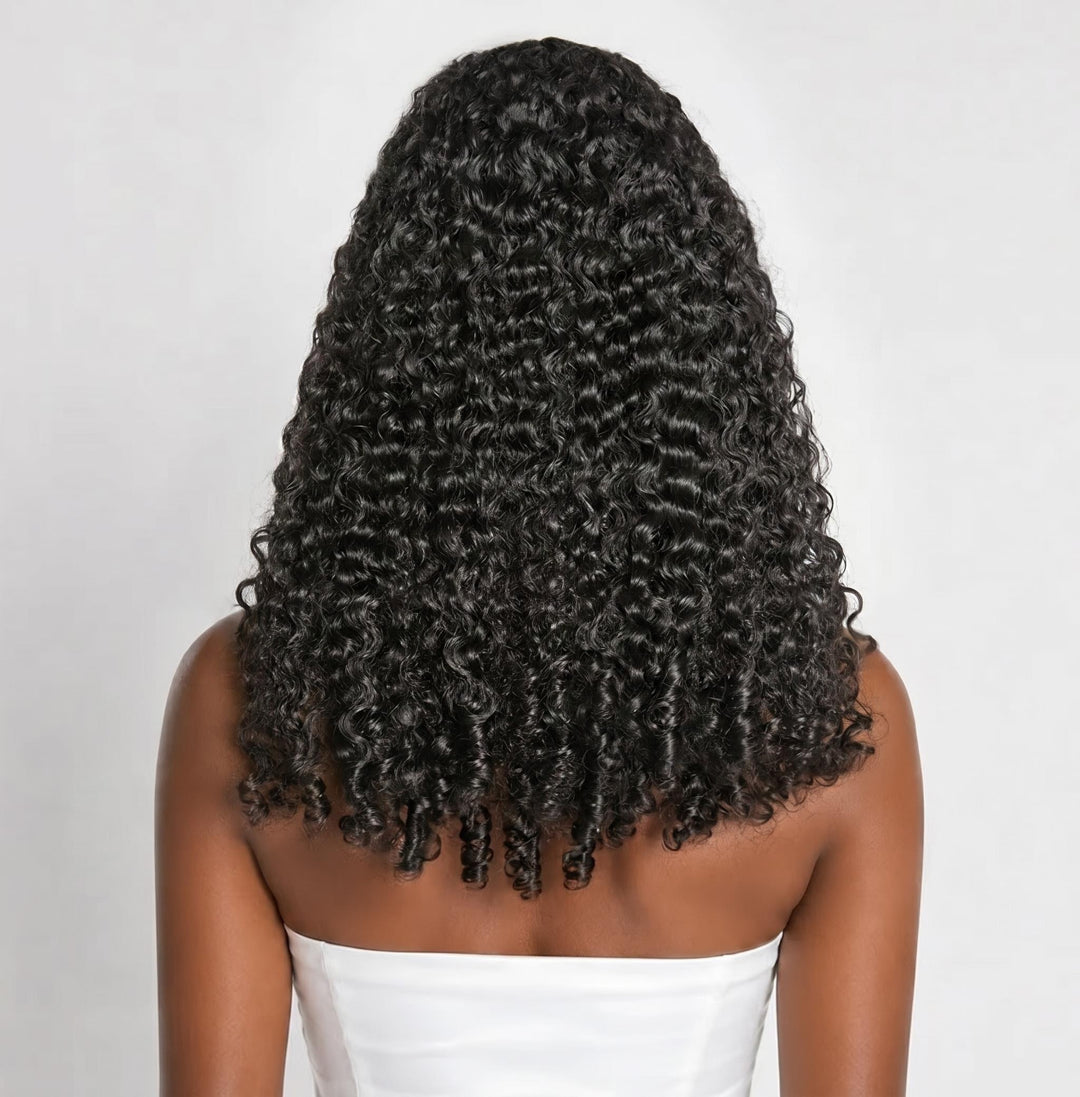 Clip de vague d'eau dans les extensions de cheveux humains couleur naturelle 8 pièces/ensemble 120G