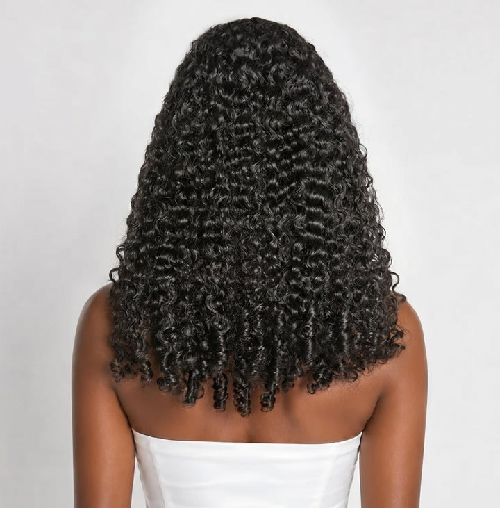 Clip de vague d'eau dans les extensions de cheveux humains couleur naturelle 8 pièces/ensemble 120G