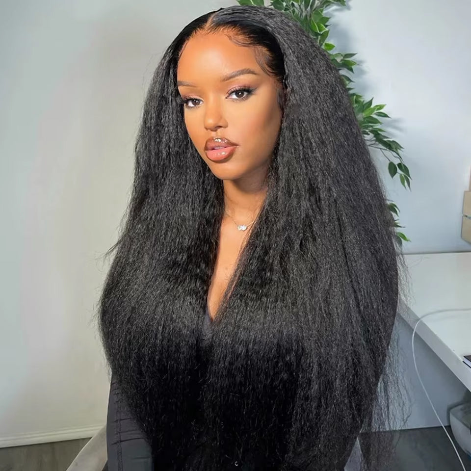 Lumiere 15A Kinky Straight Human Hair 4 Bundles With Closure Brazilian Transparent 4x4 Lace Closure And Bundles 100% Human Hair Extensions