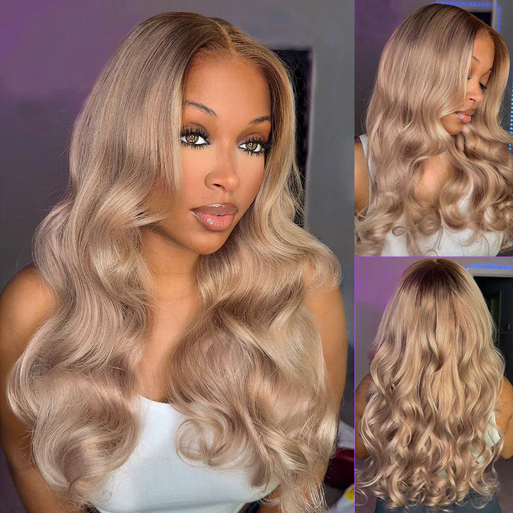 Lâche Deep Wave HD Transparnet Lace Frontal Perruques de Cheveux Humains pour les Femmes Noires 