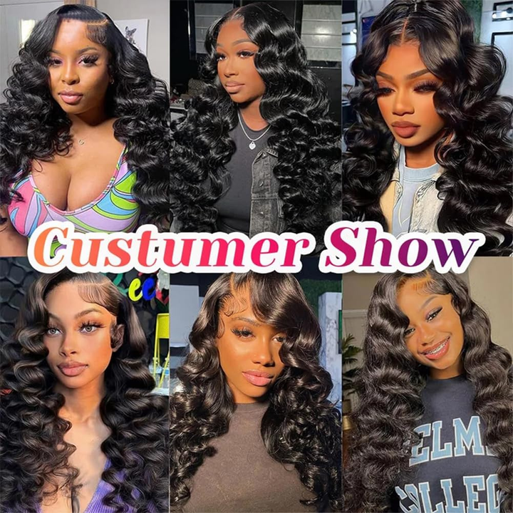 (B2) Loose Wave 4 Bundles  Human Hair  100% Brazilian Raw Human Hair for Women