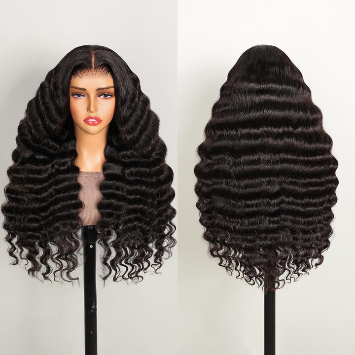 Lumiere Glueless Pre-cut Ready To Go Loose Deep Wave 4X4 & 5X5 Lace Wigs Human Hair 180% Density for Black Women