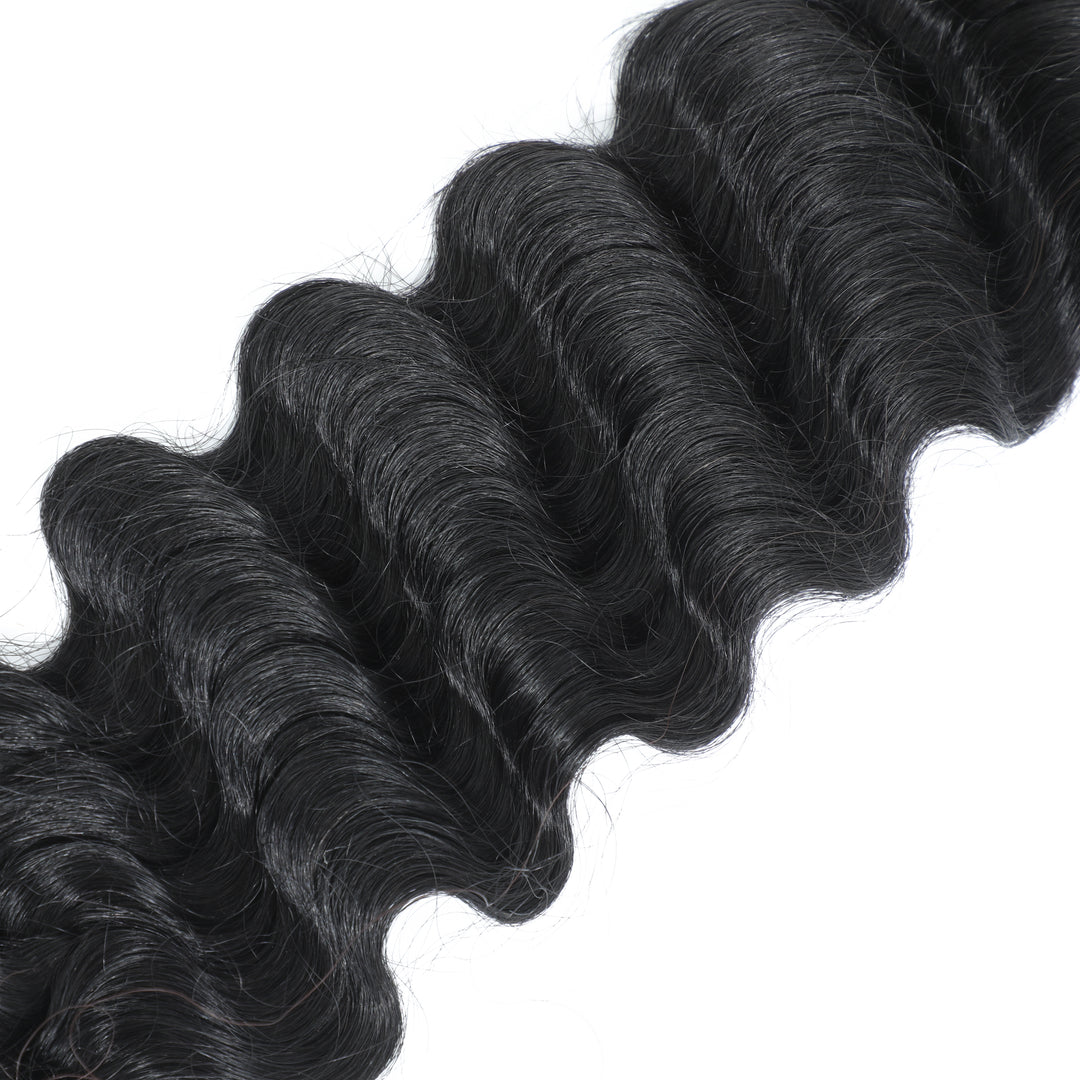 Lumiere Burmese Curly 4 Bundles Extenstions Brazilian Hair Long Lasting Natural Black