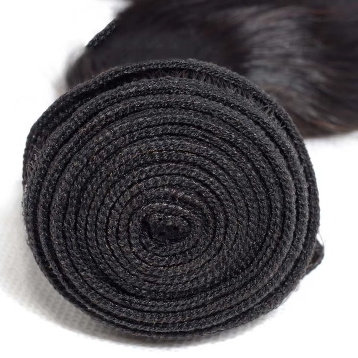 (B2) Body Wave Human Hair 4 Bundles with 13x4 Lace Frontal Brazilian Hair Weave Bundles