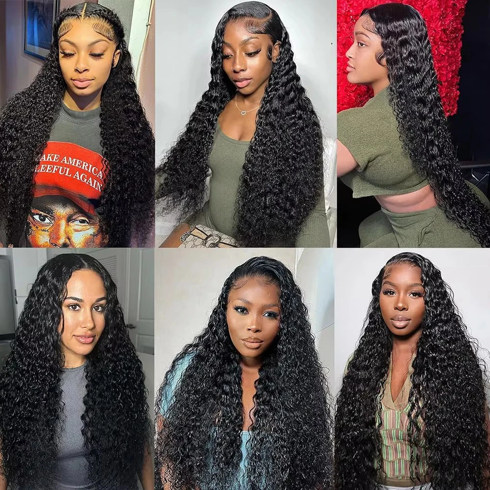 Lumiere 15A Water Wave 4 Bundles Raw Virgin Water Wave Natural Black Bundles Extensions Deal
