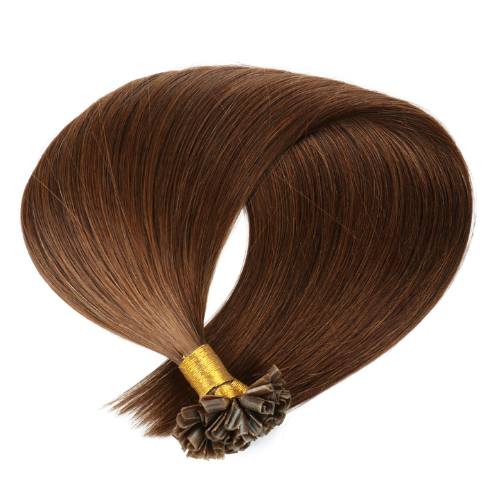 Color Hair #4 Tape In Hair Extensions Cheveux Raides Vierges Humains 20 pcs/1pack 100% Cheveux Humains 