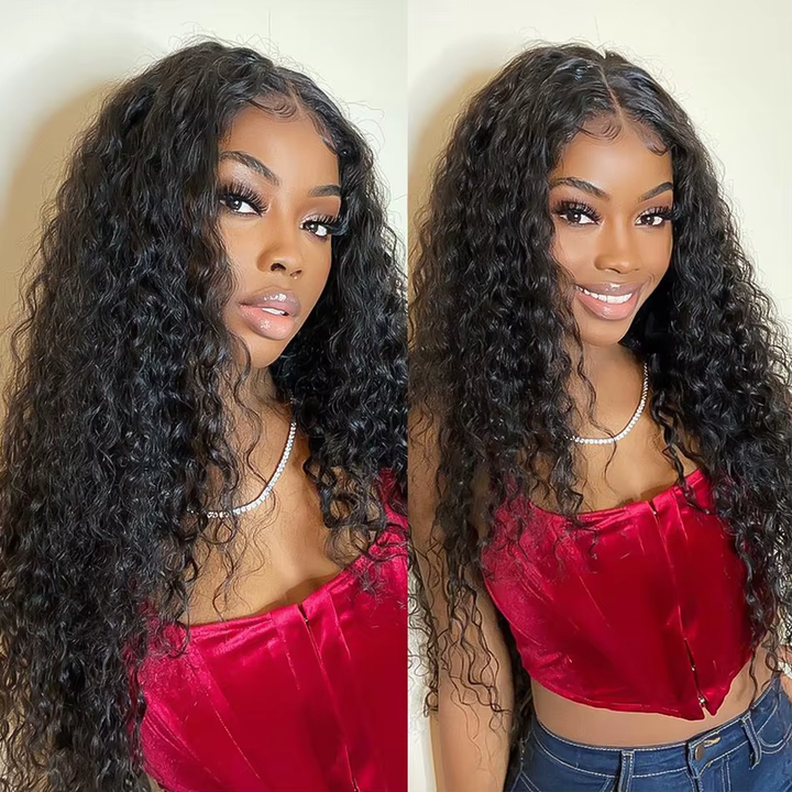Lumiere 15A Water Wave 4 Bundles Raw Virgin Water Wave Natural Black Bundles Extensions Deal