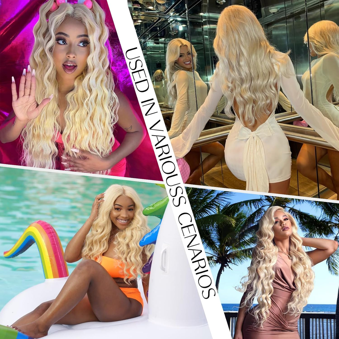 Lumiere Hair 613 Body Wave Lace Frontal Human Hair Wigs With Optional Replaceable Lace Front