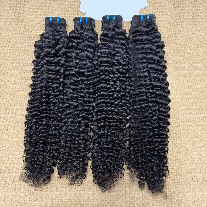 Lumiere 15A French Wave 100% Human Hair 4 Bundles for Women Brazilian Raw Hair Extensions