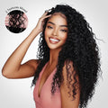 Lumiere Water Wave & Curly Textures Mixed 13x4 Lace Frontal Human Hair Glueless Wig