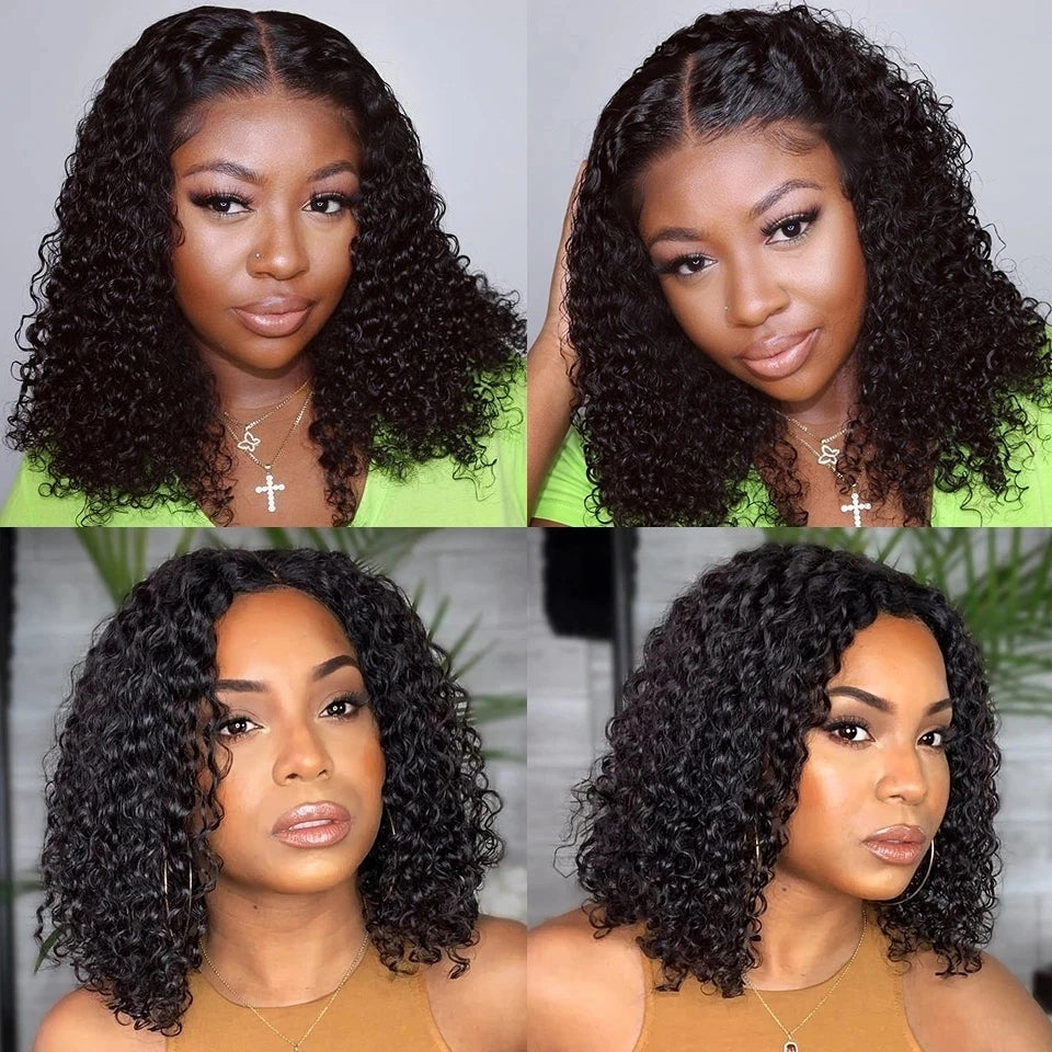 Lumiere Hair Afro Kinky Curly Human Hair Wig 13x4 HD Lace Front For Black Women HDZ