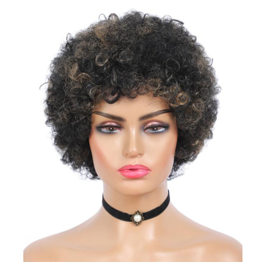 Synthetic F1B/27 Curly Bob Short Wigs for Women Heat Resistant