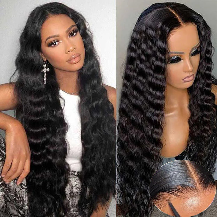 [Glueless Wig]Lumiere Easy To Wear Glueless Wigs Human Hair Deep Wave 4x4 & 5x5 HD Pre-cut Lace Wig