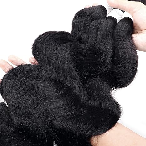 lumiere 1 Piece Natural Black Body Wave Bulk For Braiding Hair