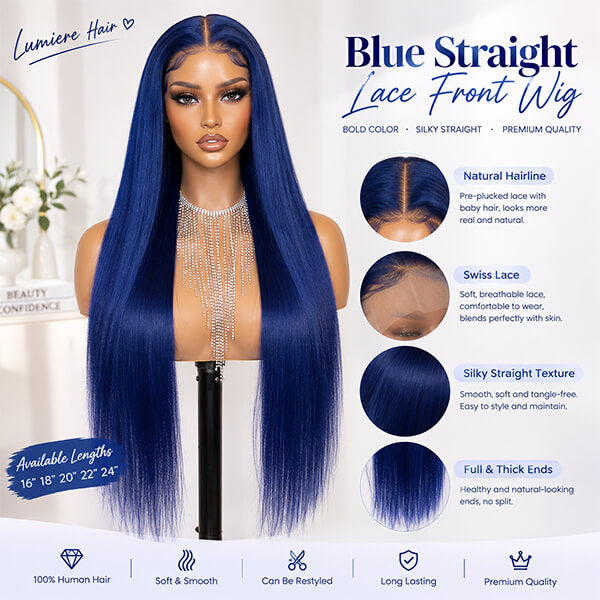 #350 Ginger Straight HD Transparent Lace Front Wigs Pour Femmes Cheveux Humains 