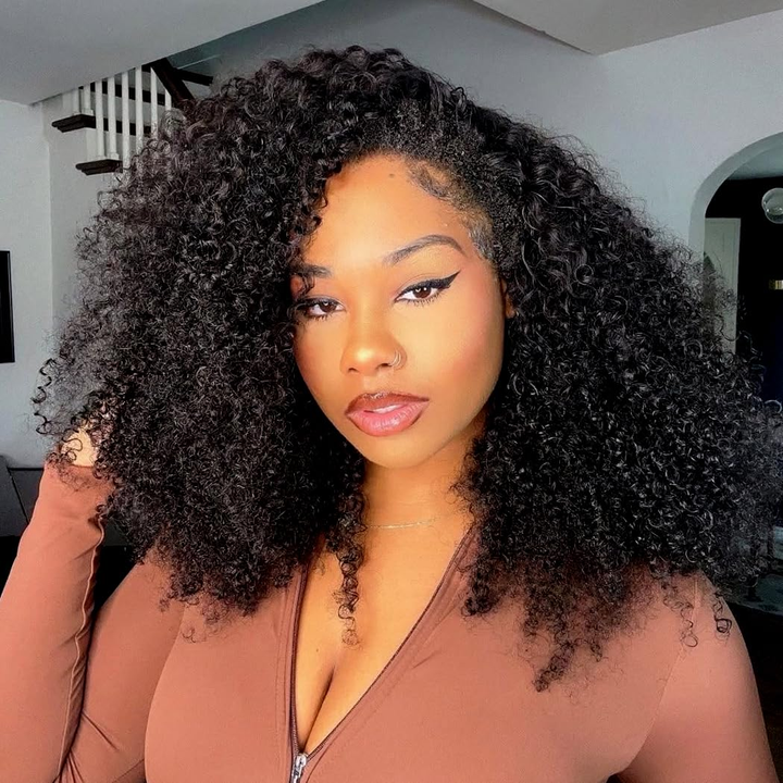 Perruque brésilienne de cheveux humains sans colle U Part Water Wave 