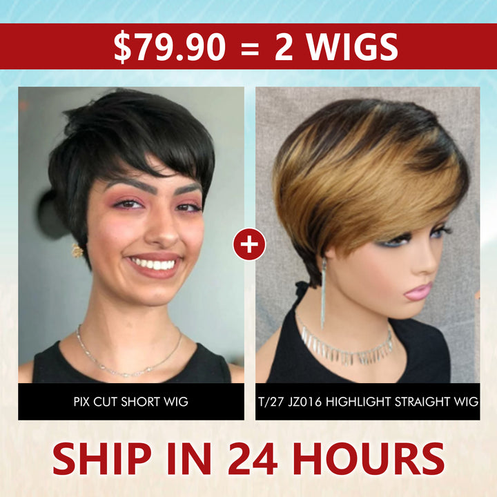 Droite Pixie Coupe Court Bob 13X1X4 T Partie HD Dentelle Perruques de Cheveux Humains Pour Les Femmes 