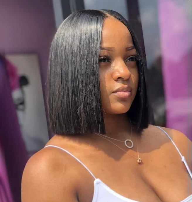 Lumiere Blunt Cut 5x5/6x6 HD Lace Bob Wig Straight Natural Color for black Women Human Hair Wig 220% Density