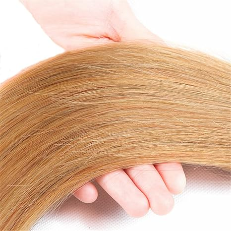 lumiere #27 Honey Blonde Bundle Long Straight  1 Piece Virgin Human Hair Extension