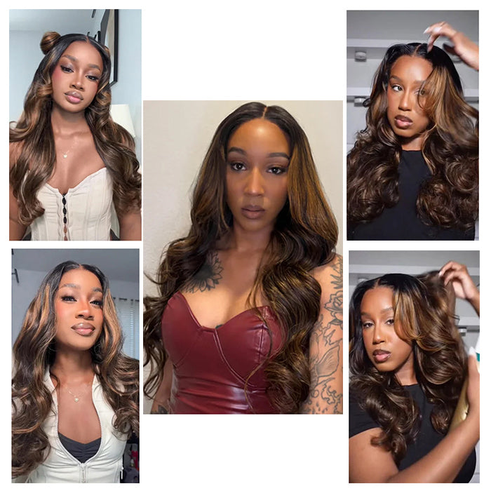 [Glueless Wig] Lumiere P4/30 Body Wave 13x4 Lace Glueless Wigs Ready To Go Human Hair Wig