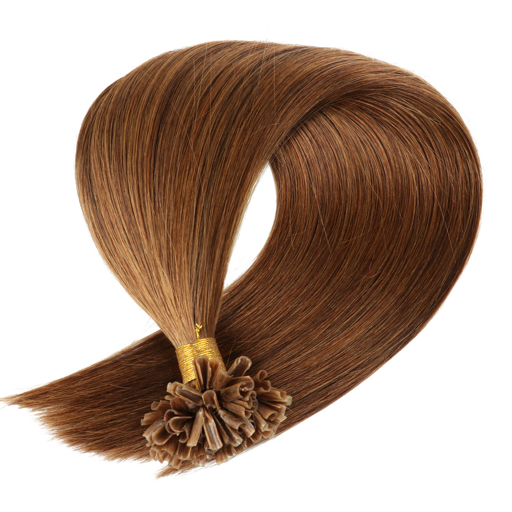 Color Hair #4 Tape In Hair Extensions Cheveux Raides Vierges Humains 20 pcs/1pack 100% Cheveux Humains 