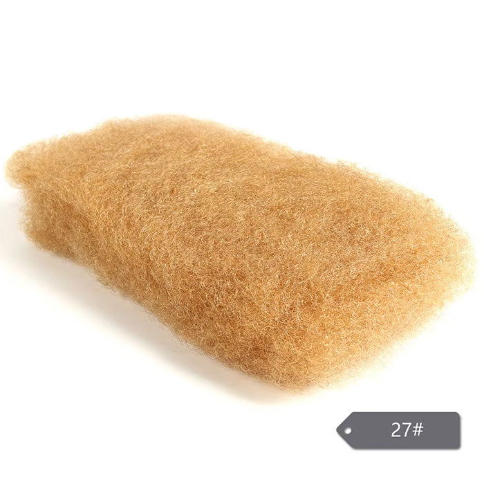#27 Honey Blonde Afro Kinky Bulk Human Hair For Braiding Hair 50g/30g/pc Virgin Brown Remy Human Hair Extension